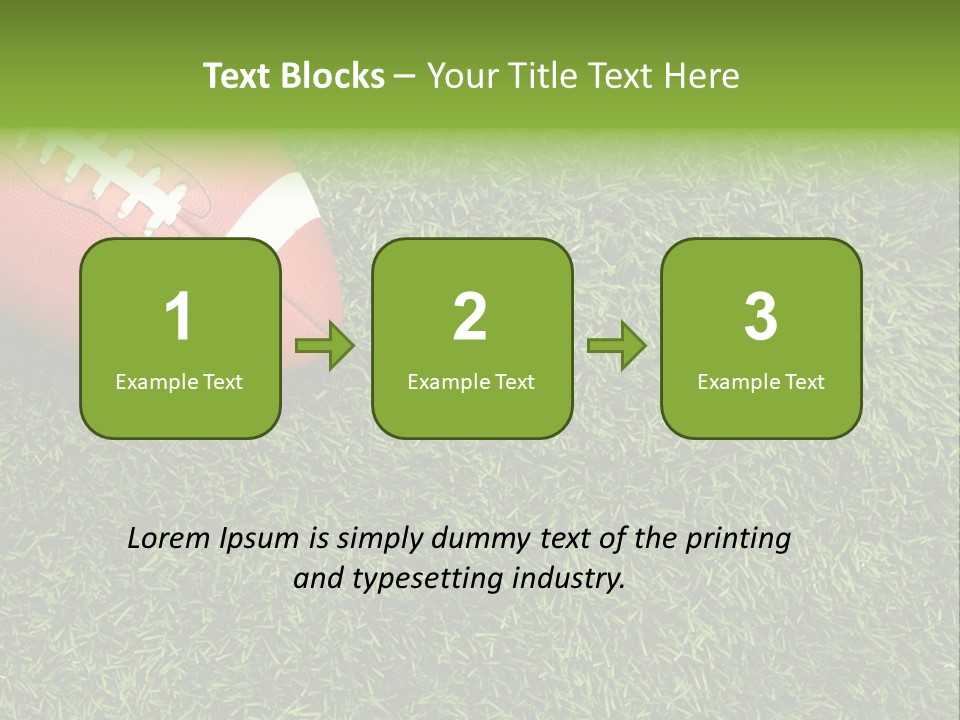 Game Recreation Yard Line PowerPoint Template
