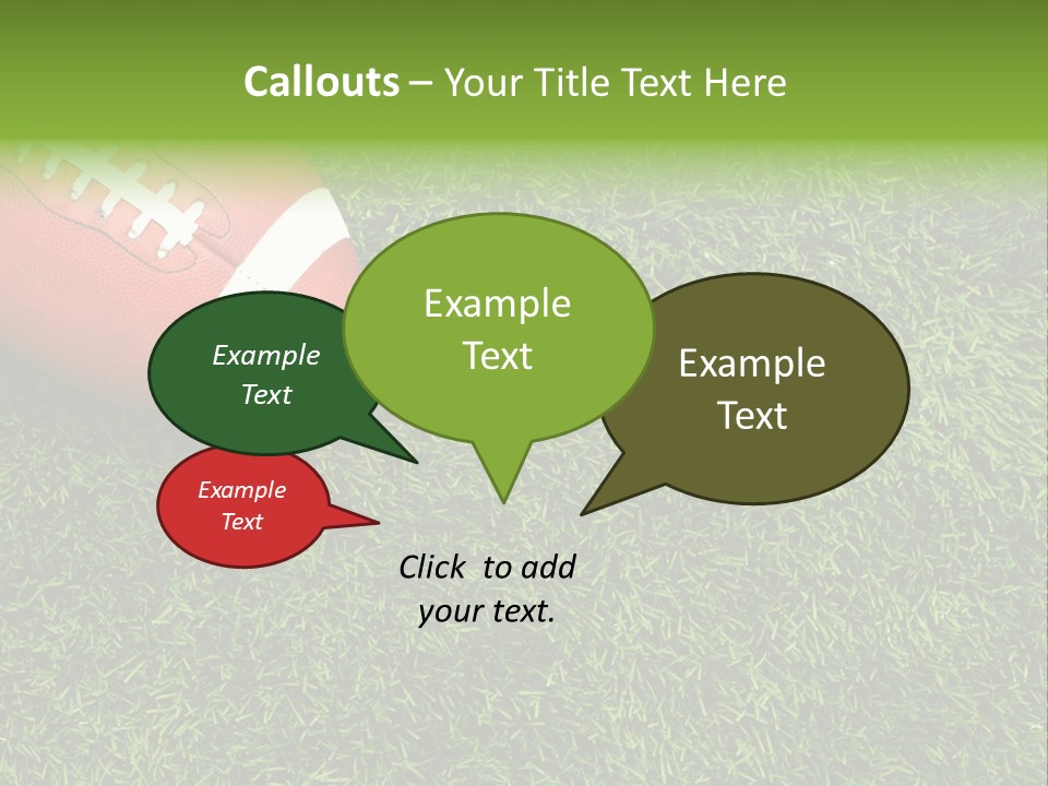 Game Recreation Yard Line PowerPoint Template