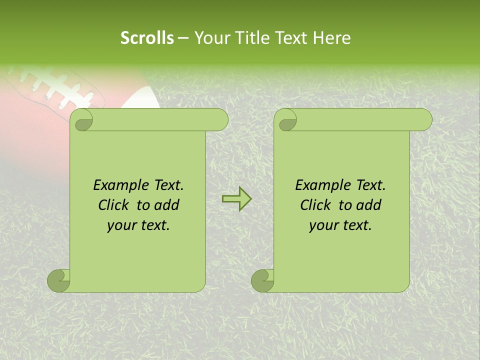 Game Recreation Yard Line PowerPoint Template