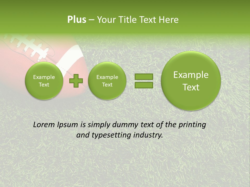 Game Recreation Yard Line PowerPoint Template