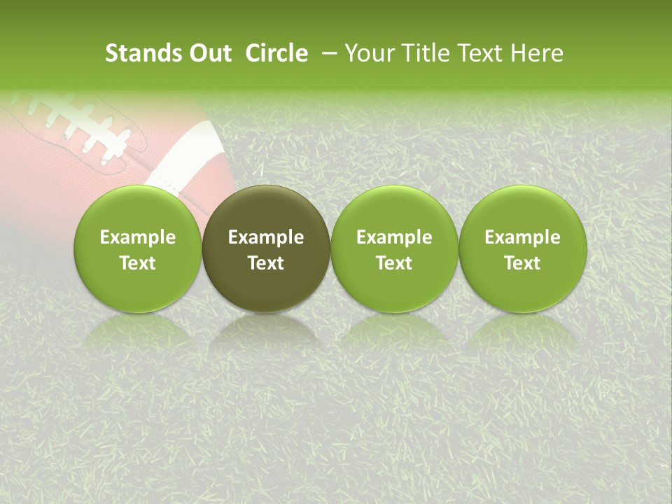 Game Recreation Yard Line PowerPoint Template