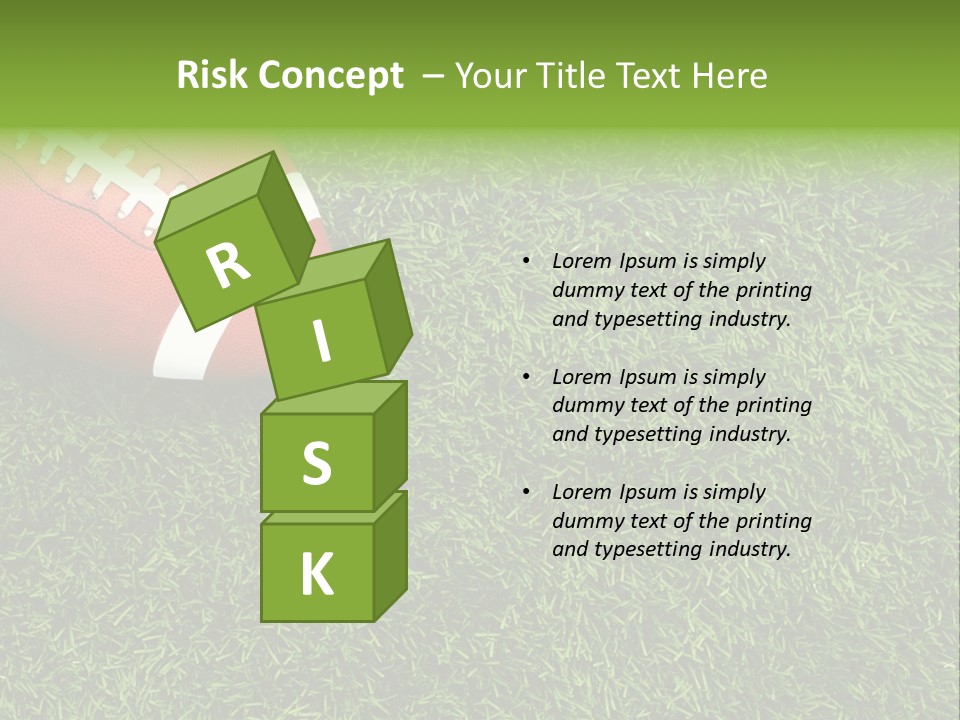 Game Recreation Yard Line PowerPoint Template