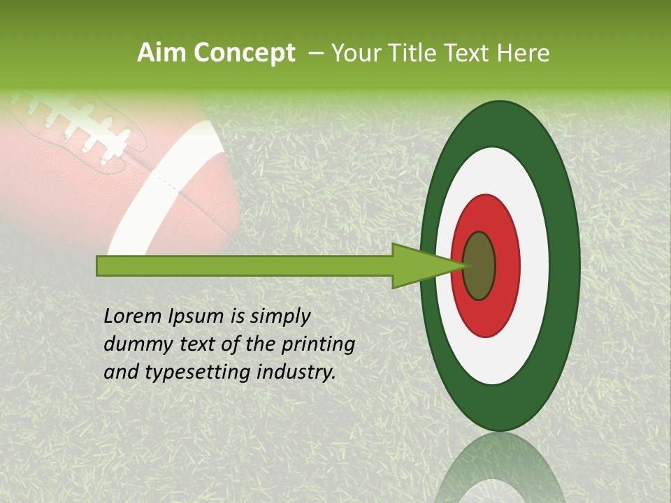Game Recreation Yard Line PowerPoint Template