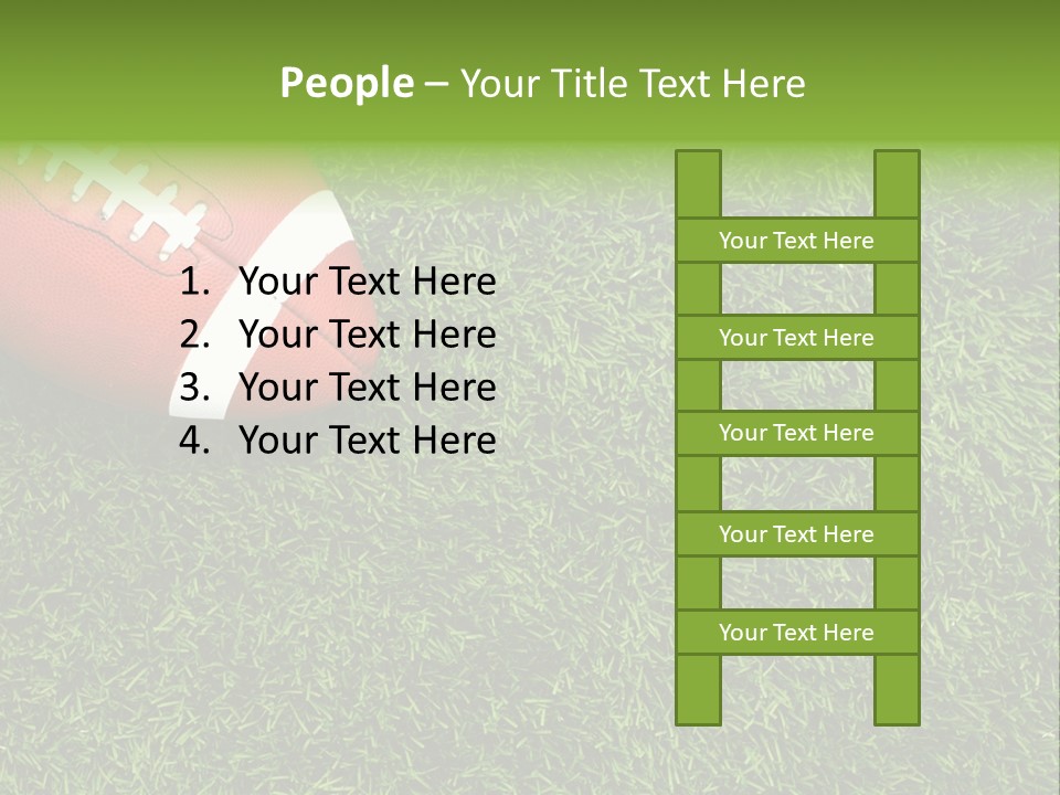 Game Recreation Yard Line PowerPoint Template