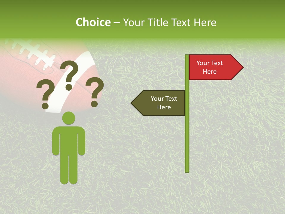 Game Recreation Yard Line PowerPoint Template