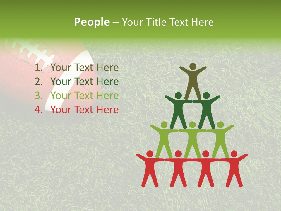 Game Recreation Yard Line PowerPoint Template