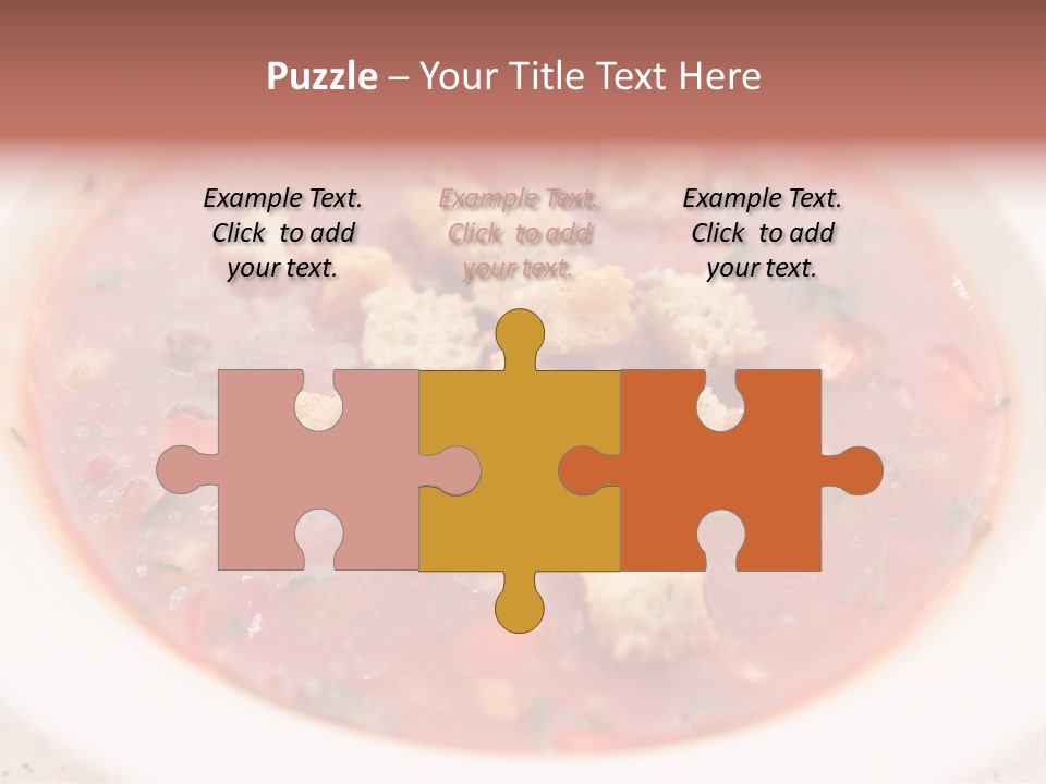 Spice Gazpacho Liquid PowerPoint Template