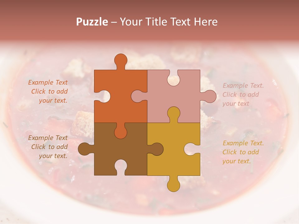 Spice Gazpacho Liquid PowerPoint Template