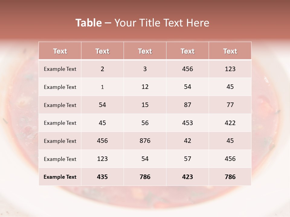 Spice Gazpacho Liquid PowerPoint Template
