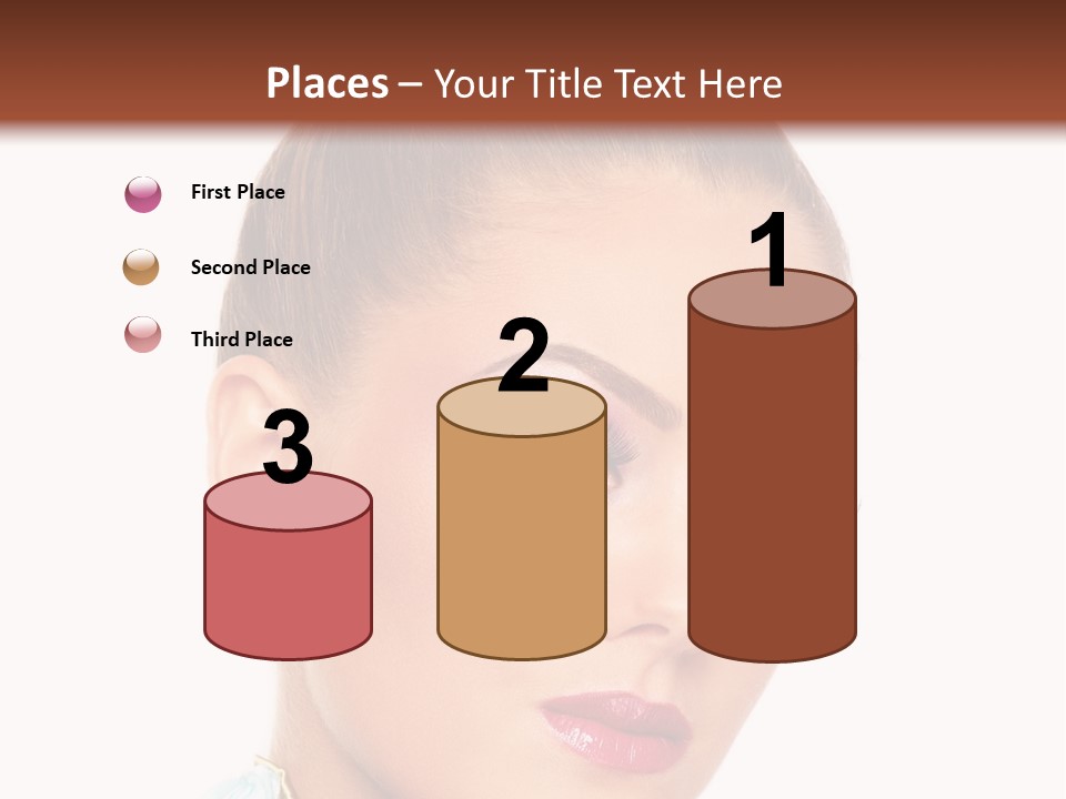 Beautiful Makeup Femininity PowerPoint Template