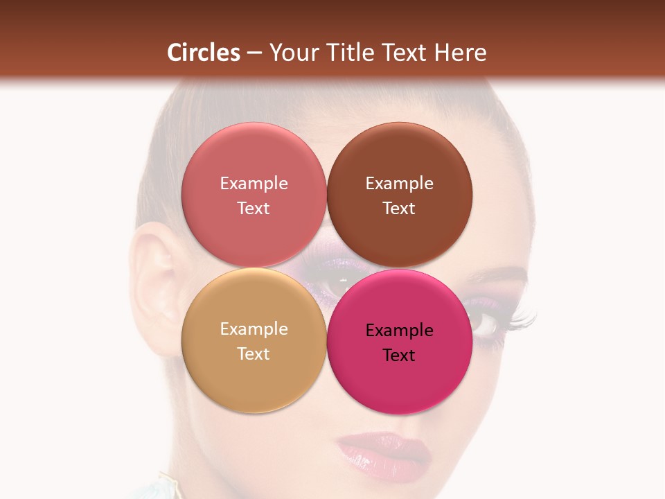 Beautiful Makeup Femininity PowerPoint Template