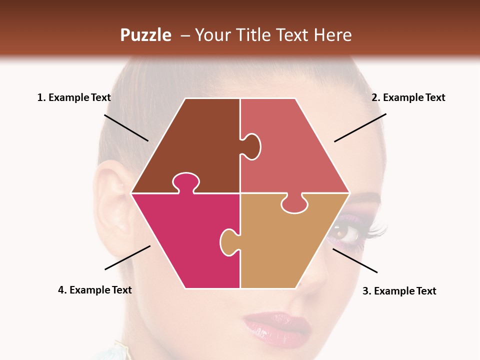Beautiful Makeup Femininity PowerPoint Template