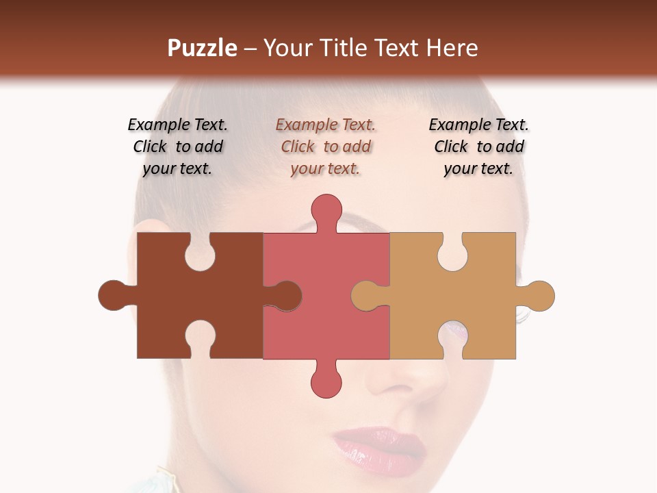 Beautiful Makeup Femininity PowerPoint Template