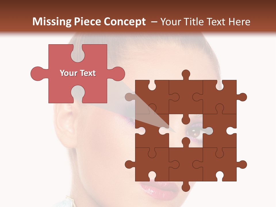 Beautiful Makeup Femininity PowerPoint Template