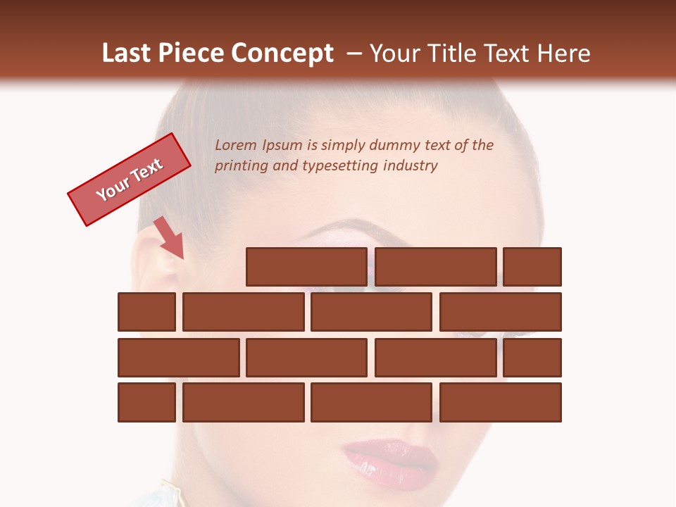 Beautiful Makeup Femininity PowerPoint Template