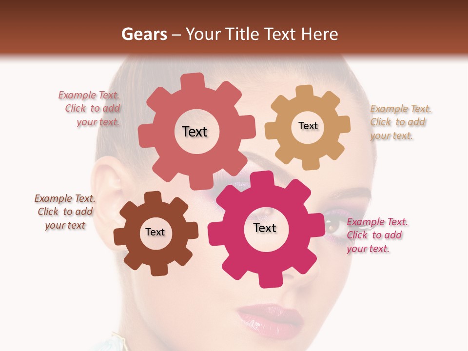 Beautiful Makeup Femininity PowerPoint Template