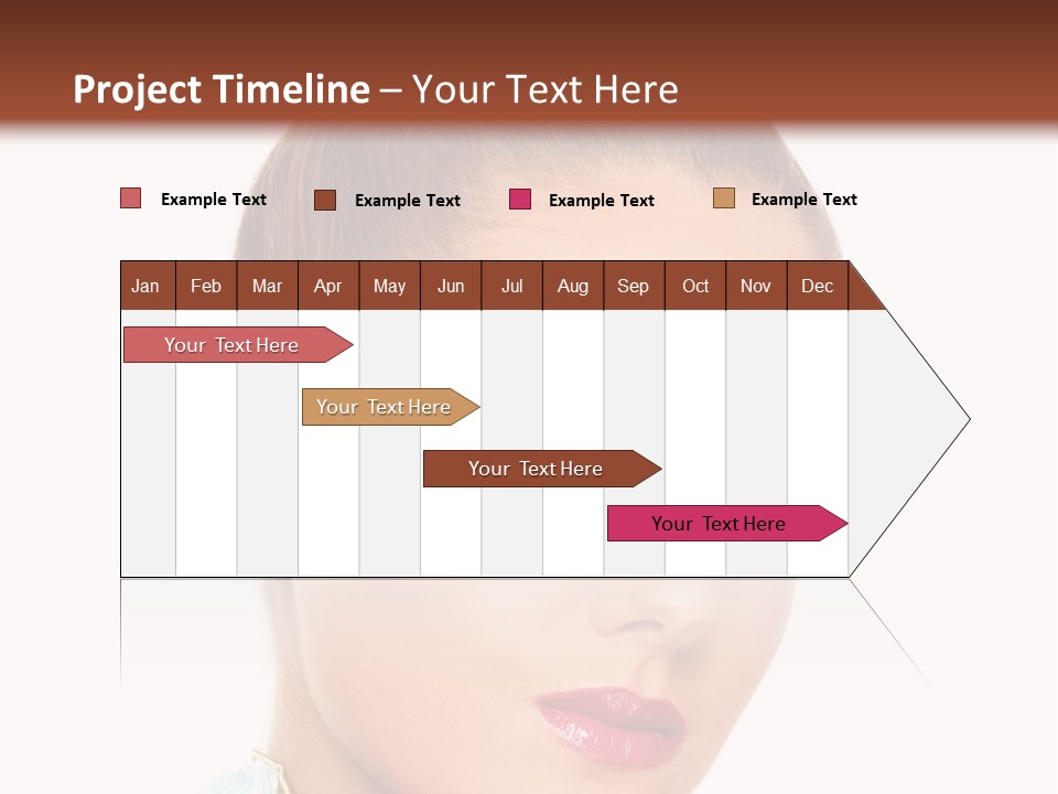 Beautiful Makeup Femininity PowerPoint Template