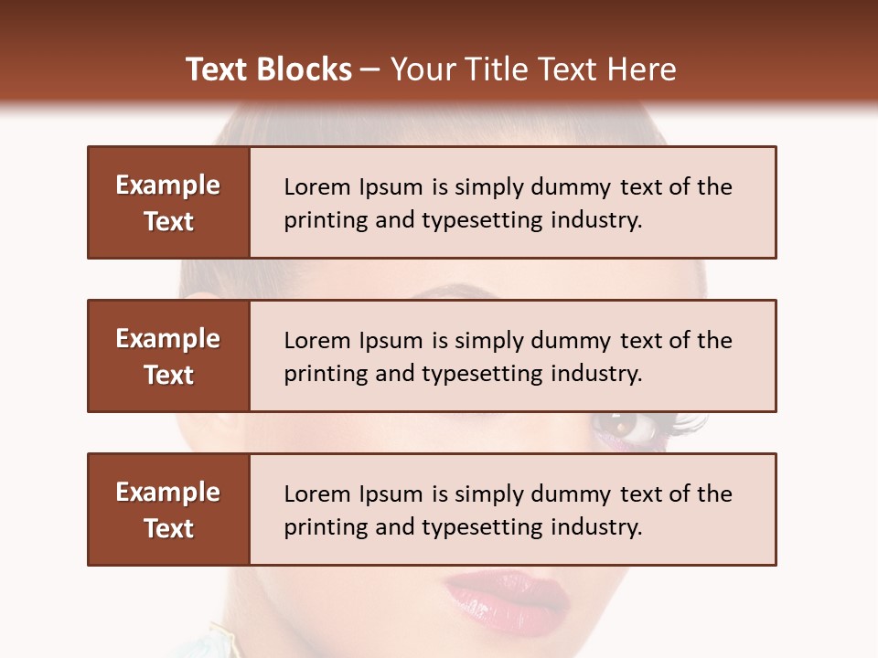 Beautiful Makeup Femininity PowerPoint Template