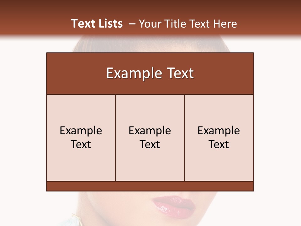Beautiful Makeup Femininity PowerPoint Template