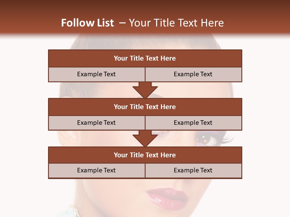 Beautiful Makeup Femininity PowerPoint Template