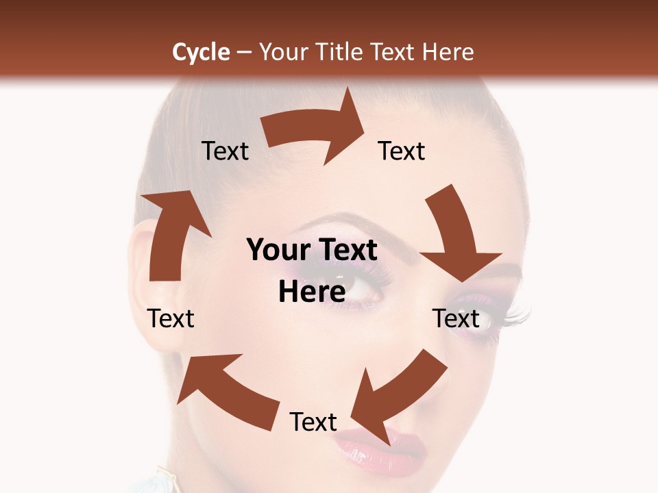 Beautiful Makeup Femininity PowerPoint Template