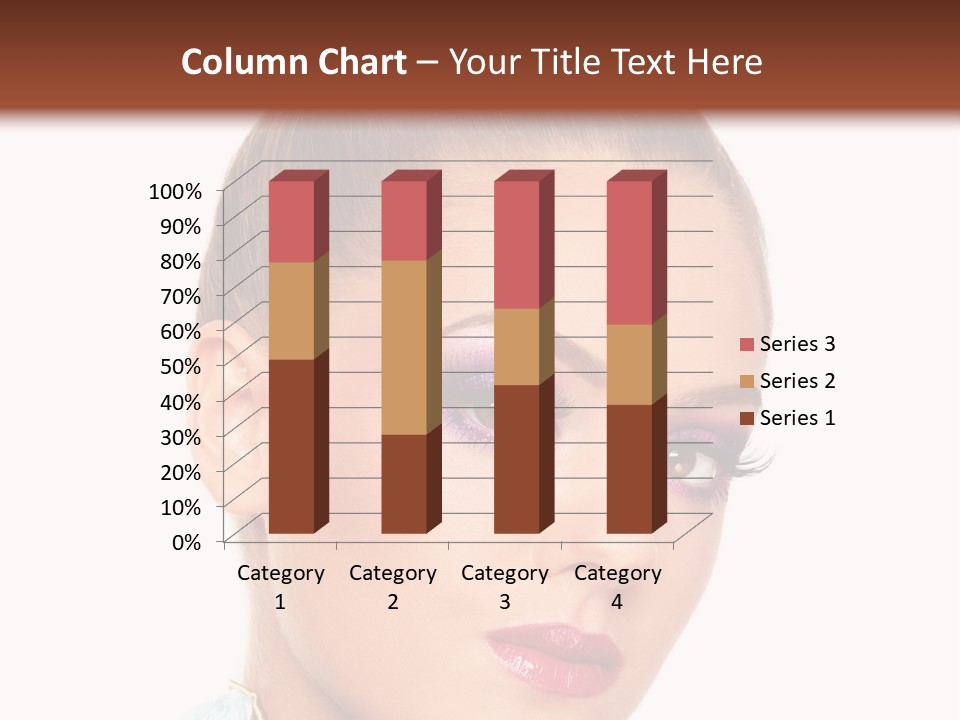 Beautiful Makeup Femininity PowerPoint Template