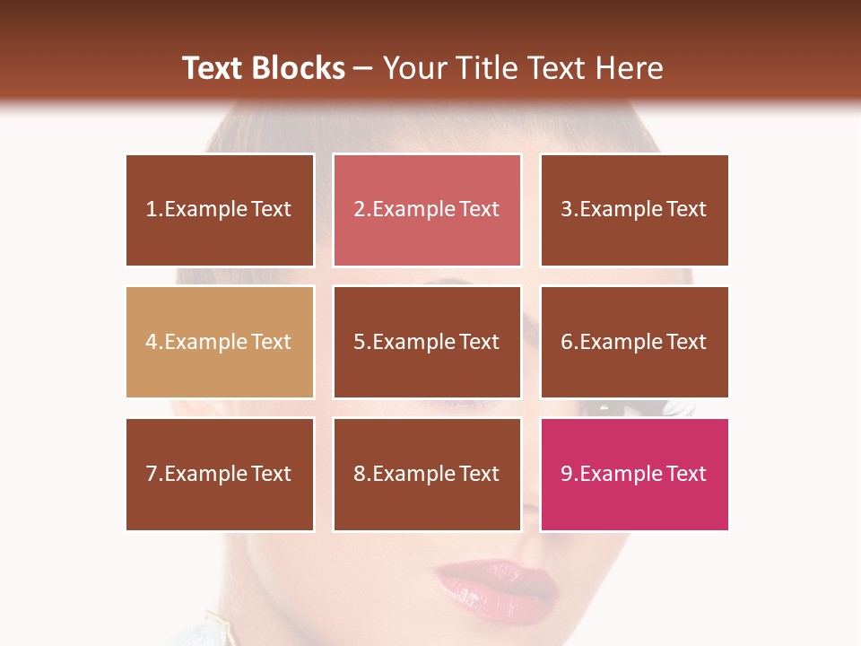 Beautiful Makeup Femininity PowerPoint Template