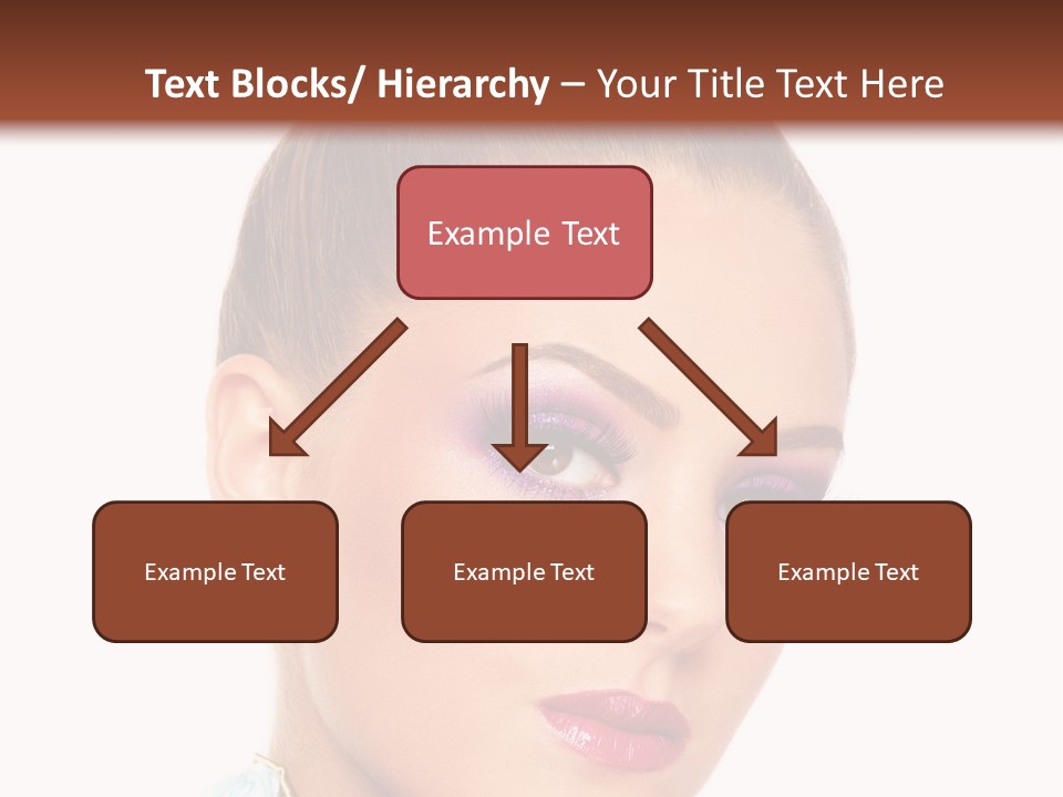 Beautiful Makeup Femininity PowerPoint Template