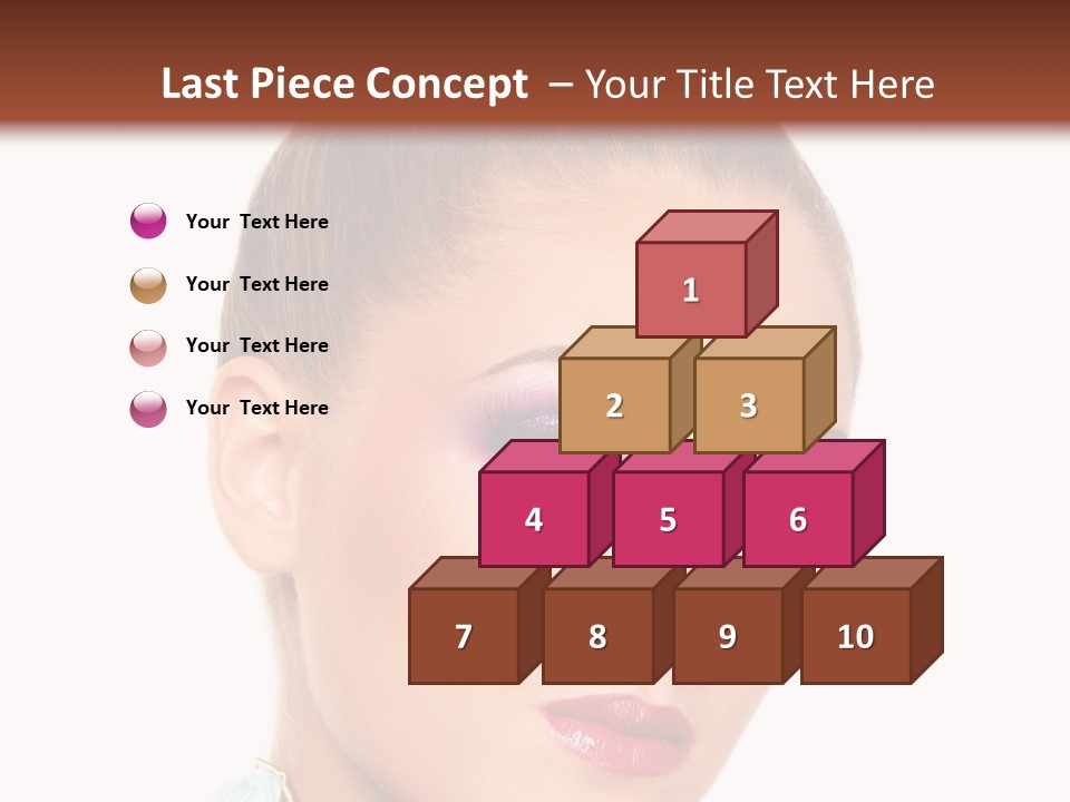 Beautiful Makeup Femininity PowerPoint Template