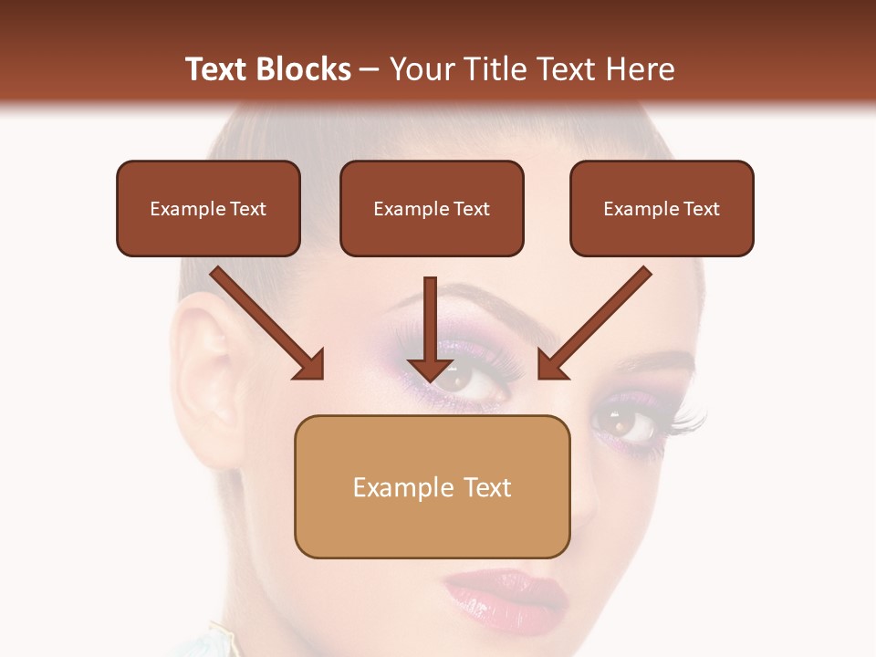 Beautiful Makeup Femininity PowerPoint Template