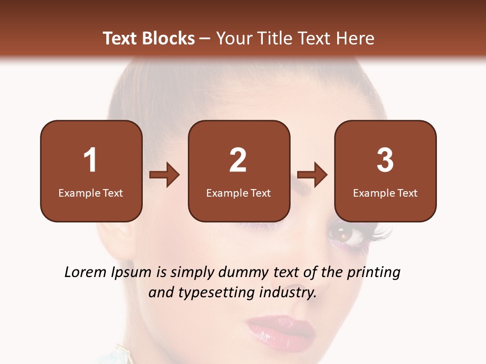 Beautiful Makeup Femininity PowerPoint Template