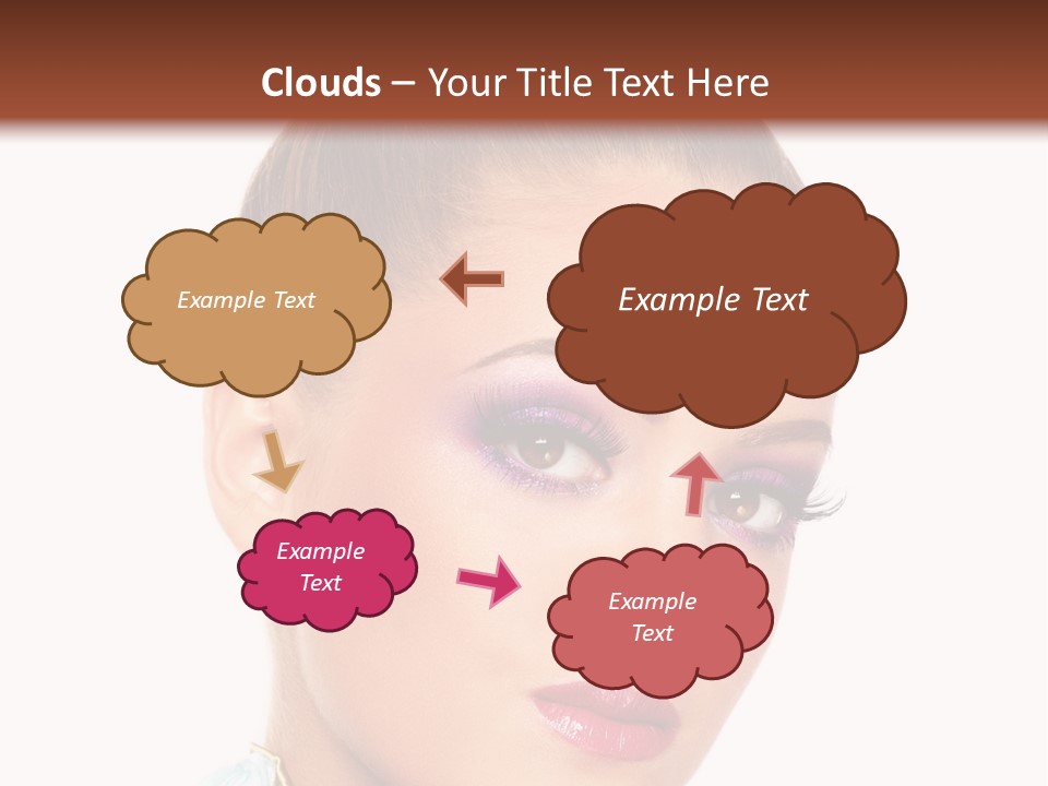 Beautiful Makeup Femininity PowerPoint Template