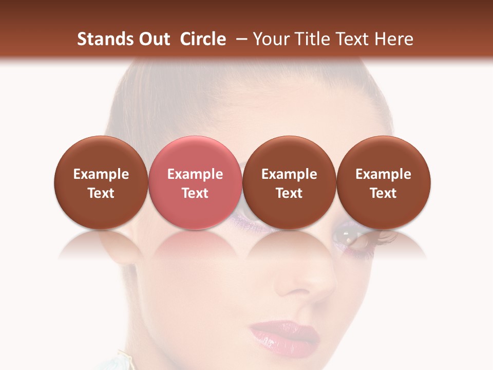 Beautiful Makeup Femininity PowerPoint Template
