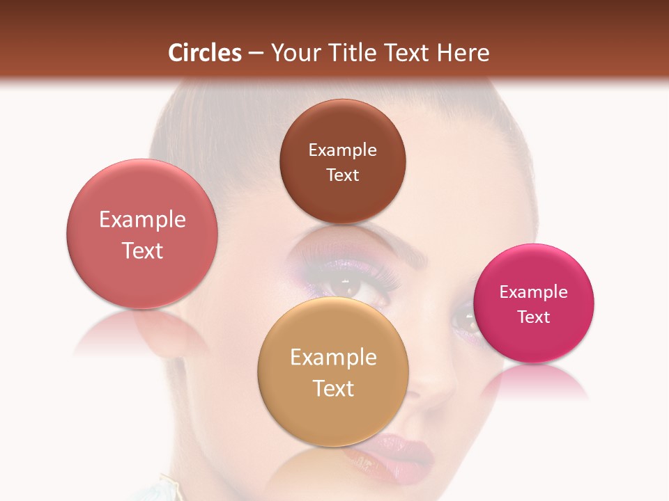 Beautiful Makeup Femininity PowerPoint Template