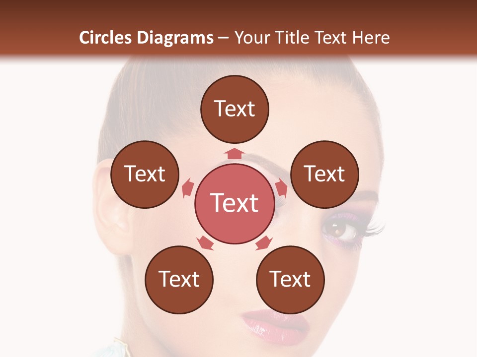 Beautiful Makeup Femininity PowerPoint Template