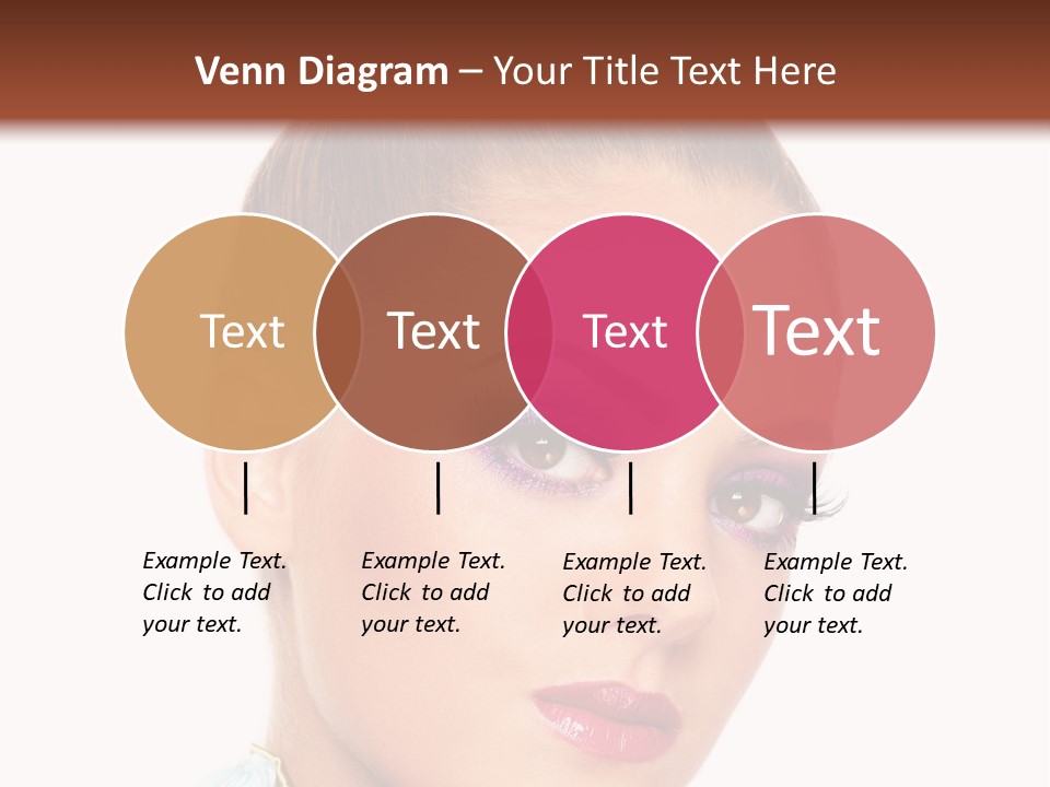 Beautiful Makeup Femininity PowerPoint Template