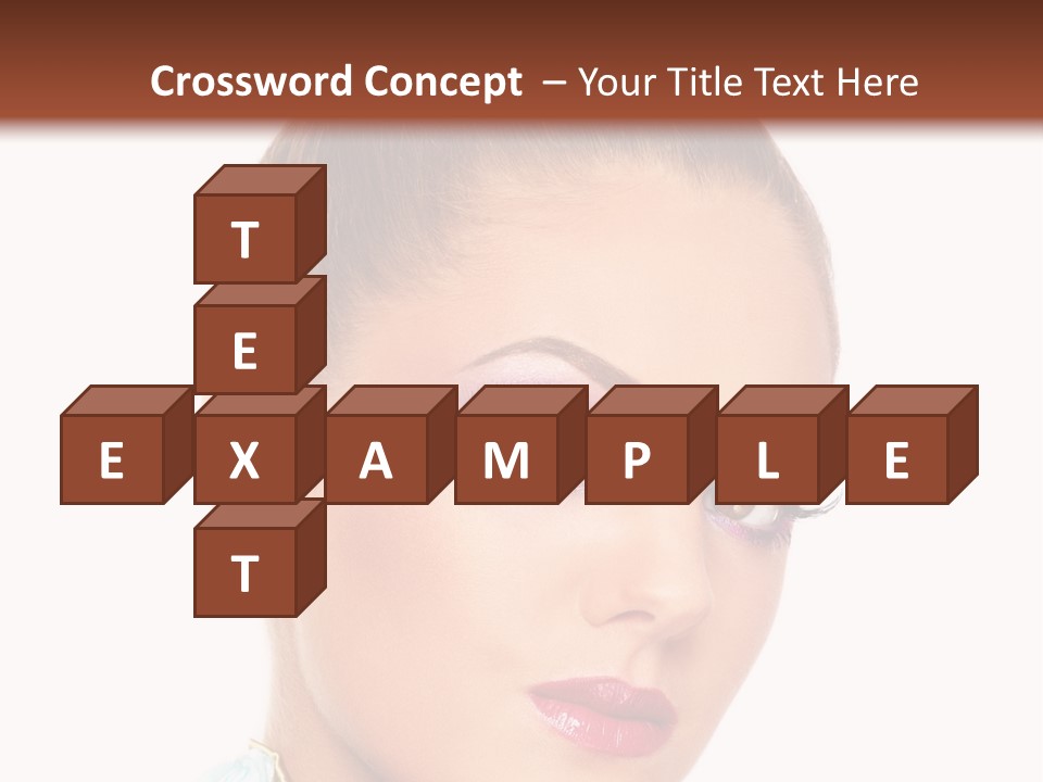 Beautiful Makeup Femininity PowerPoint Template