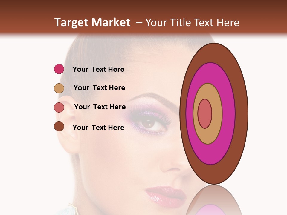 Beautiful Makeup Femininity PowerPoint Template