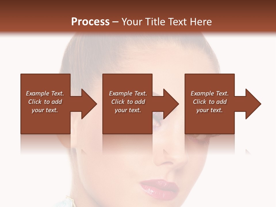 Beautiful Makeup Femininity PowerPoint Template