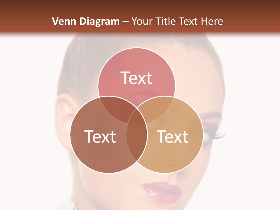 Beautiful Makeup Femininity PowerPoint Template