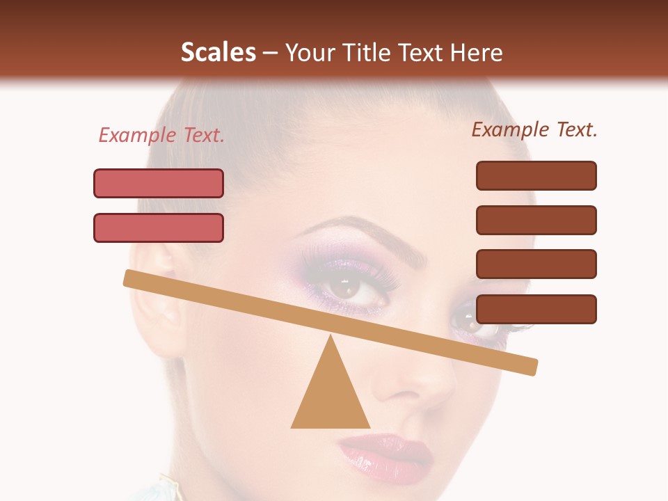 Beautiful Makeup Femininity PowerPoint Template