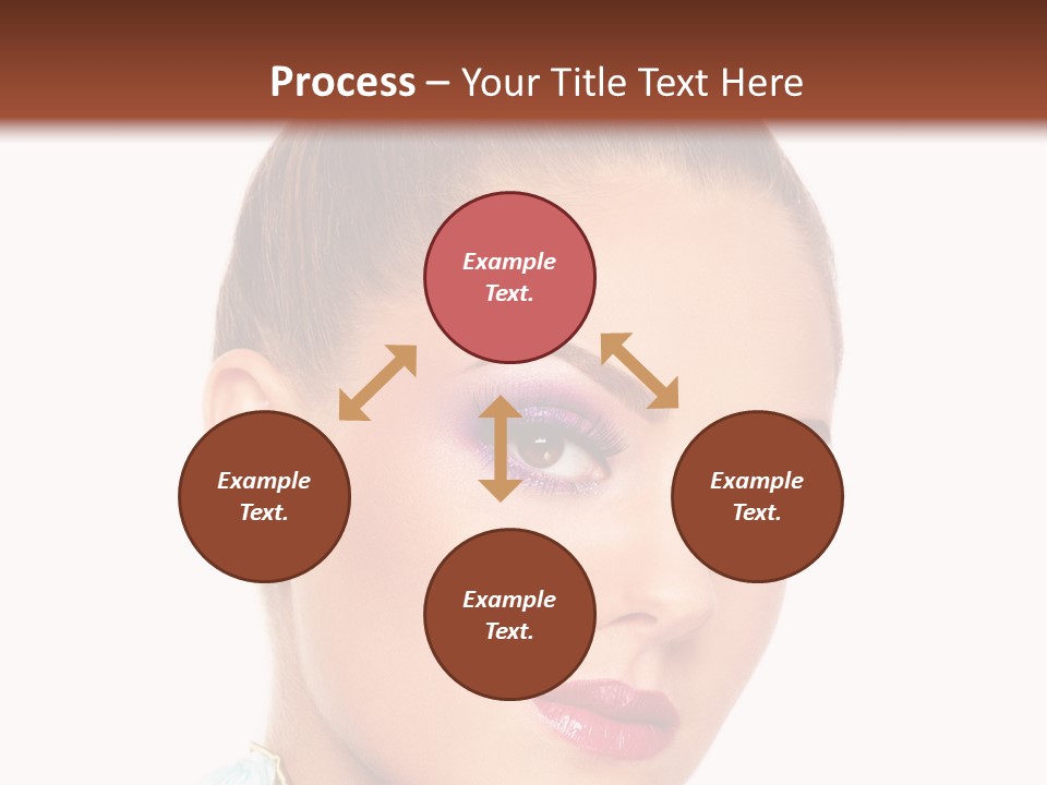 Beautiful Makeup Femininity PowerPoint Template