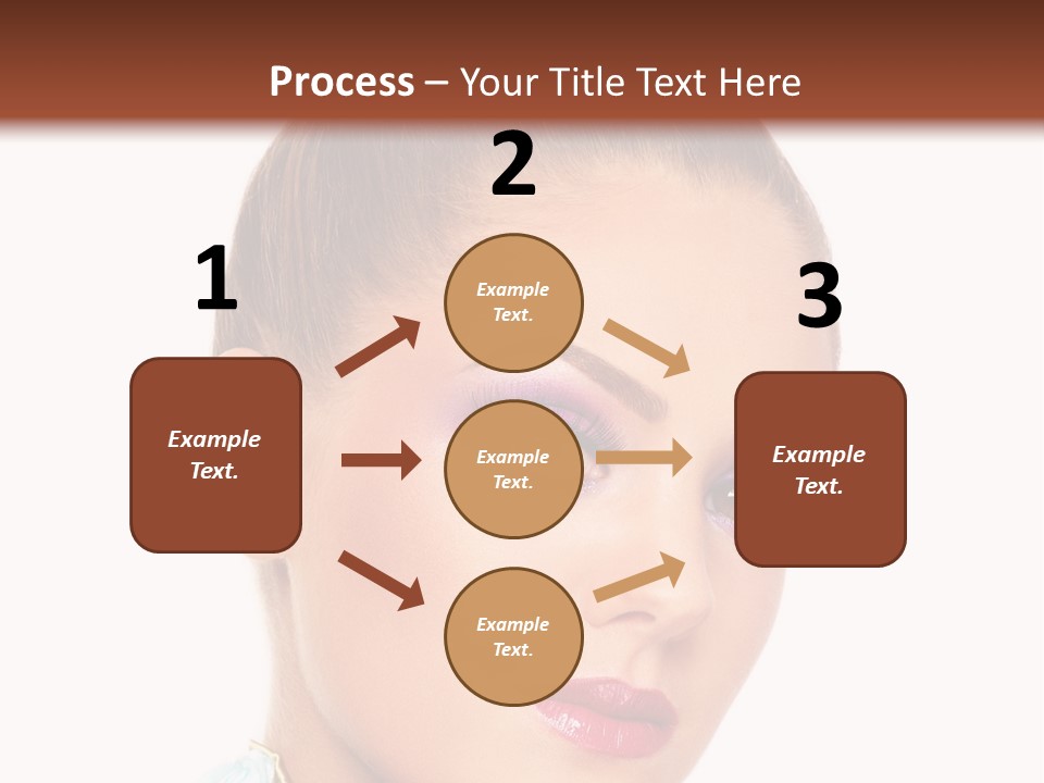 Beautiful Makeup Femininity PowerPoint Template