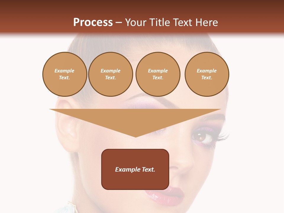 Beautiful Makeup Femininity PowerPoint Template