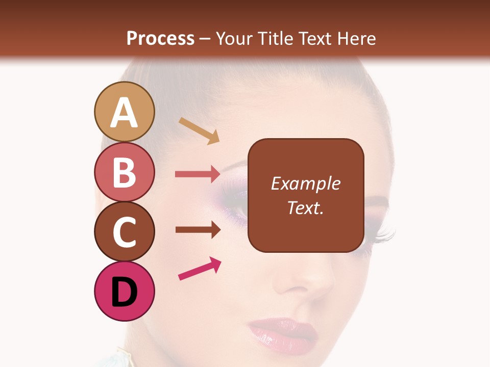 Beautiful Makeup Femininity PowerPoint Template