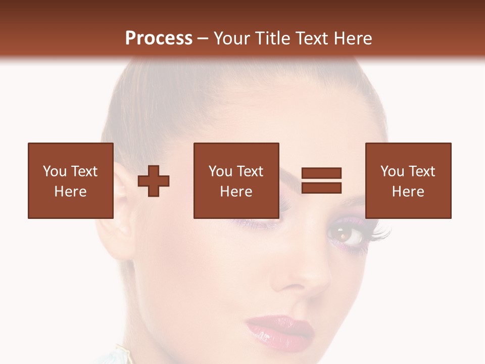 Beautiful Makeup Femininity PowerPoint Template