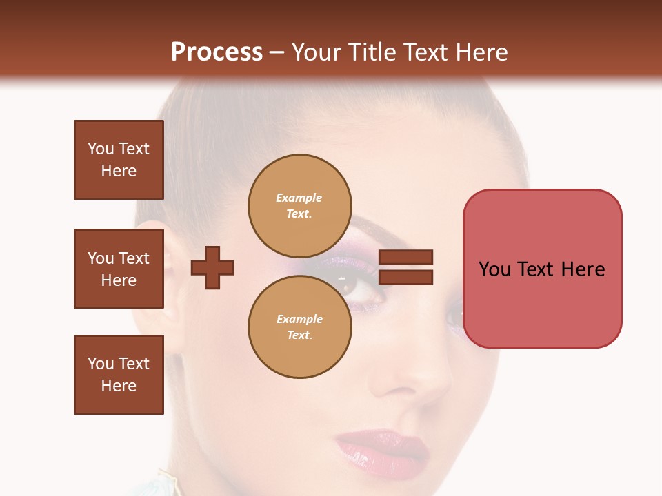Beautiful Makeup Femininity PowerPoint Template