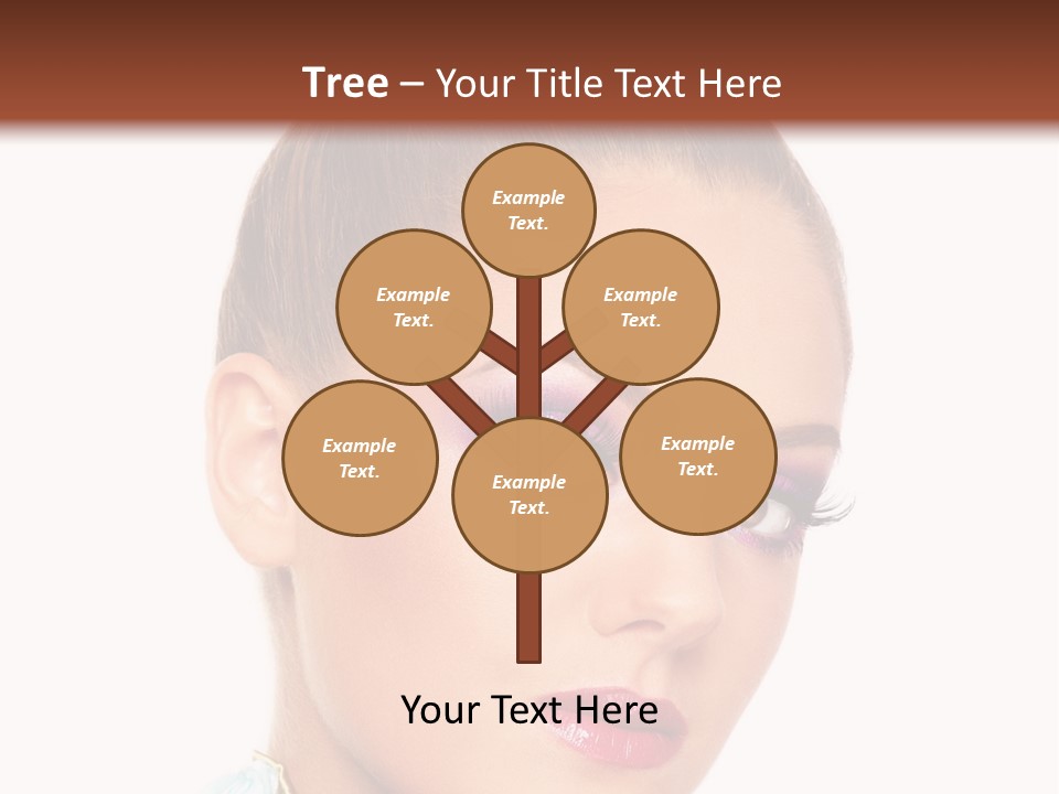 Beautiful Makeup Femininity PowerPoint Template