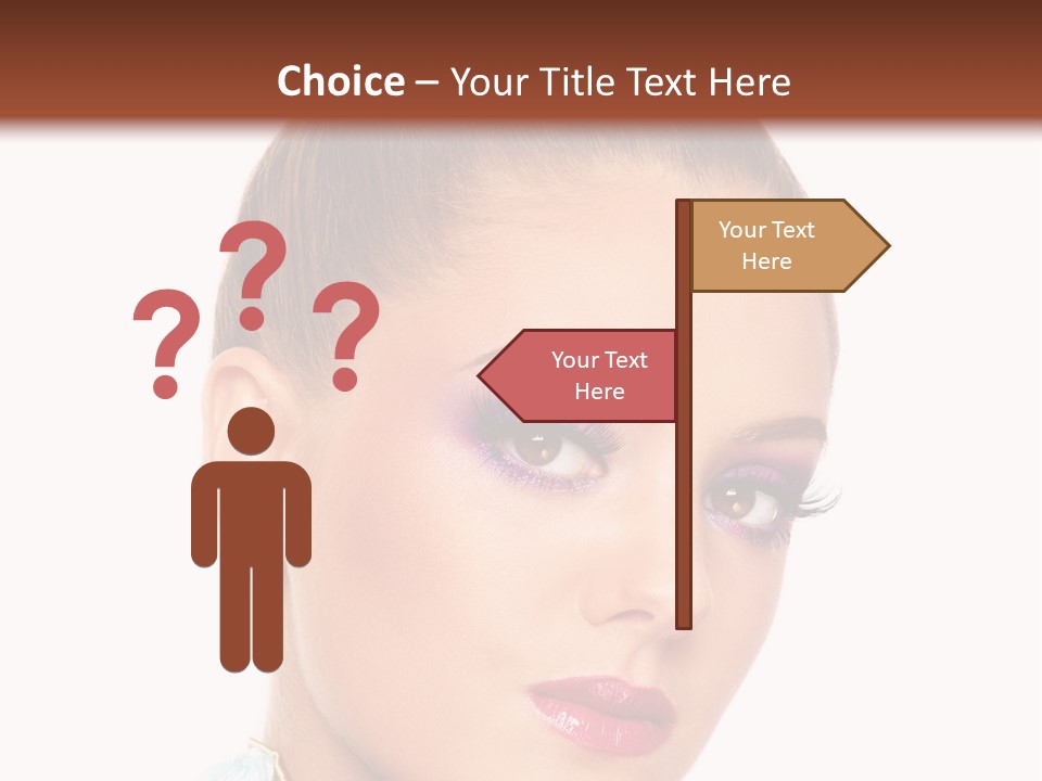 Beautiful Makeup Femininity PowerPoint Template