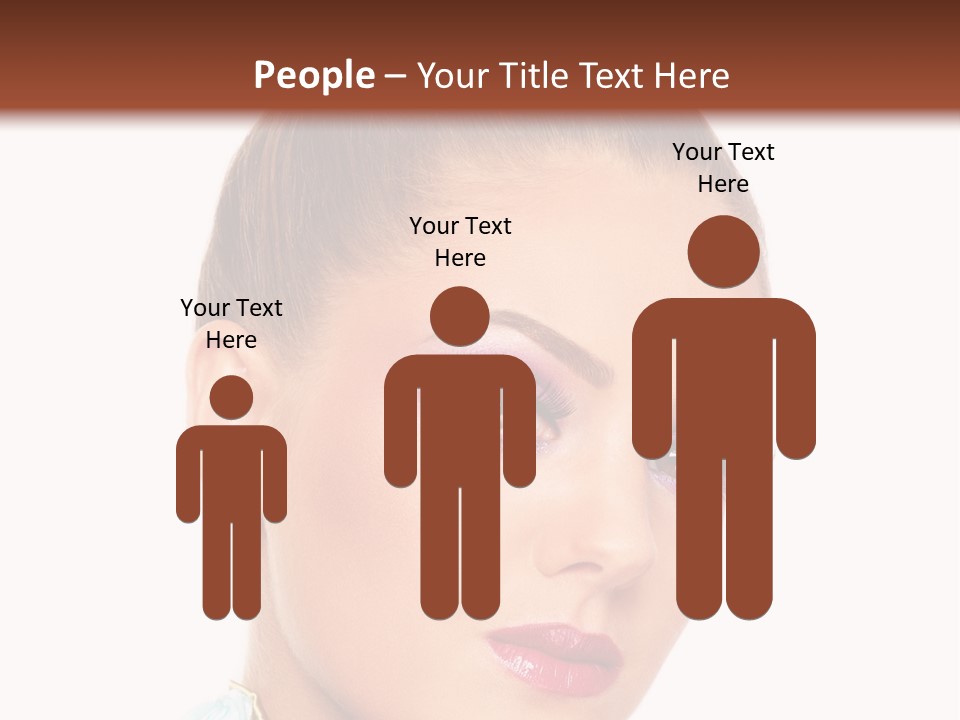 Beautiful Makeup Femininity PowerPoint Template